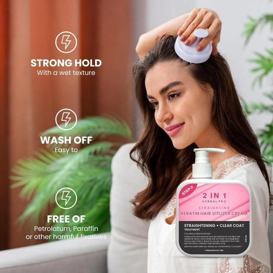 2 in 1 Herbal Pro Hair Shampoo & Cream (Pack of 2)